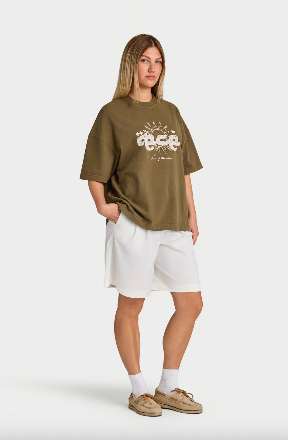 SONS OF THE SUN T SHIRT OLIVE GREEN
