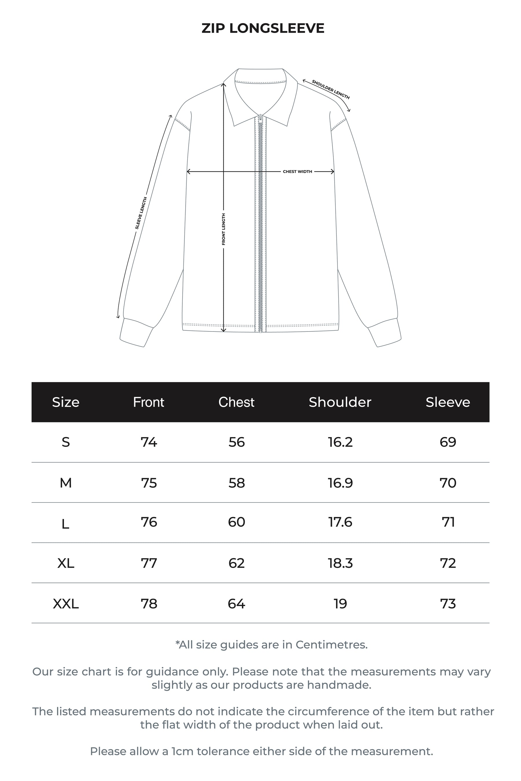 Zip Longsleeve Black