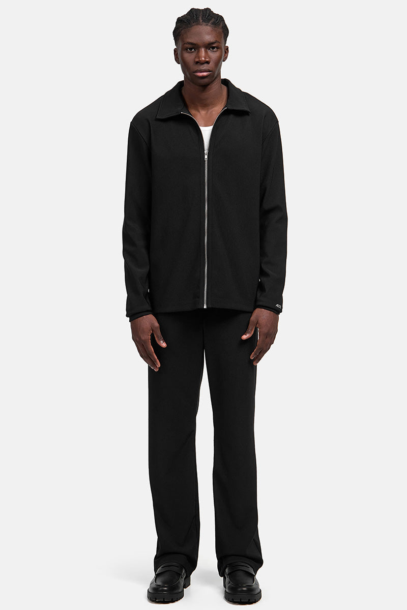 Zip Longsleeve Black