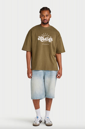 SONS OF THE SUN T SHIRT OLIVE GREEN